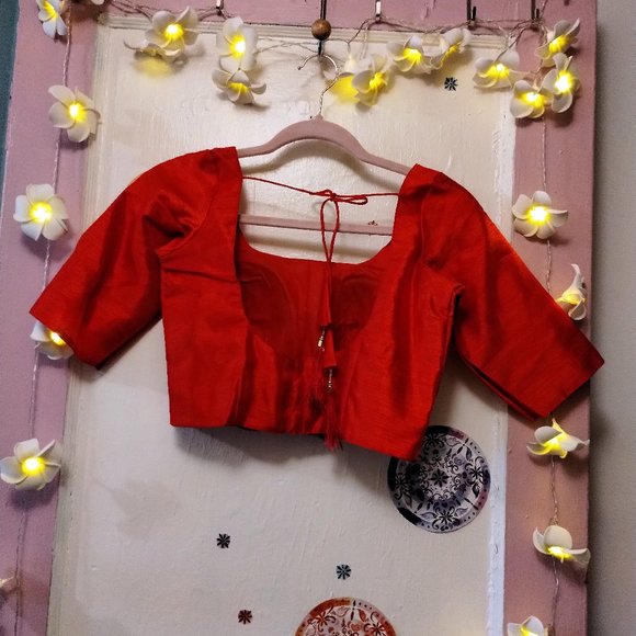 Saree (36) Top - Red - Picture 4 of 6